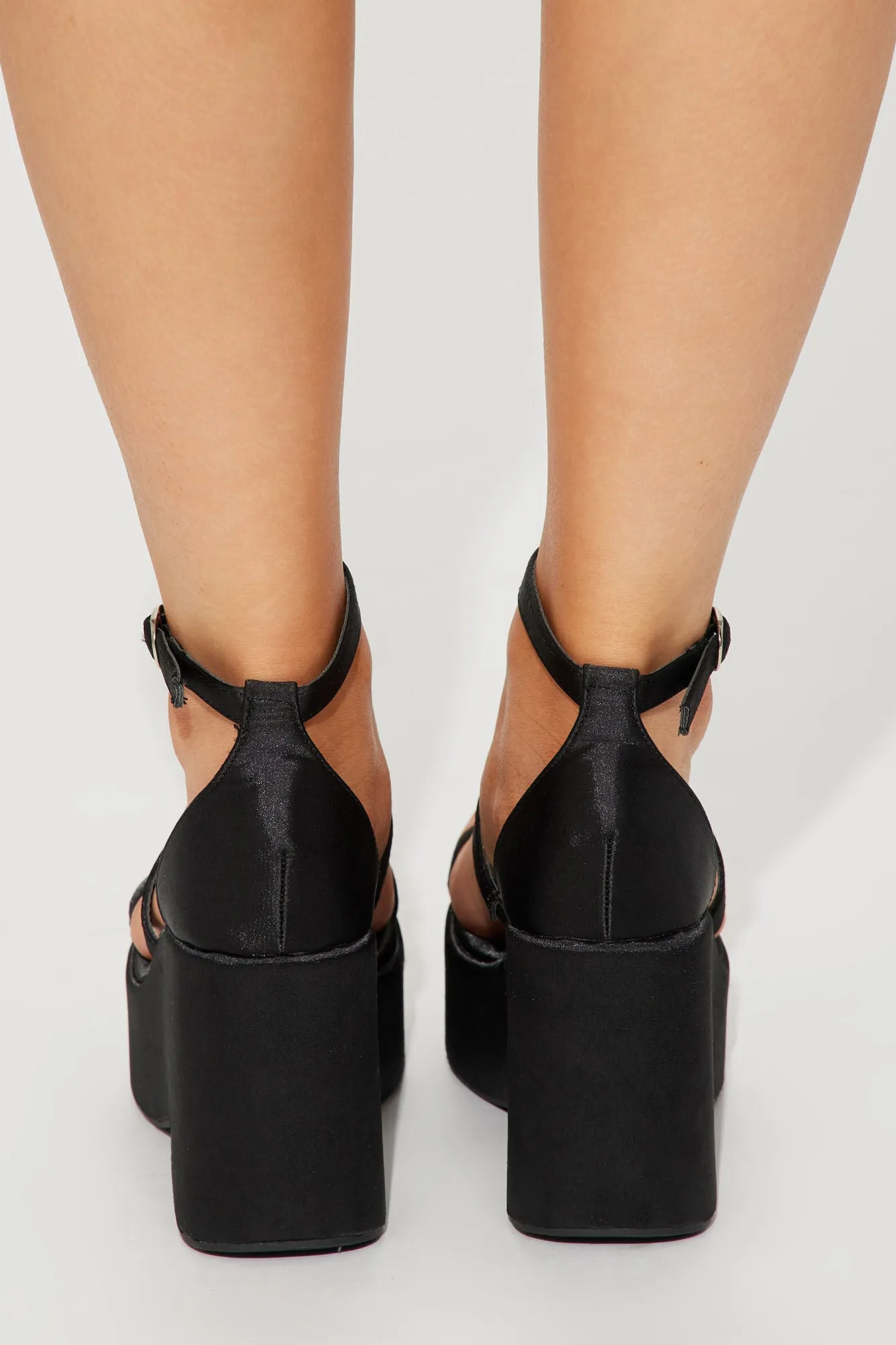 Adele Platform Wedges - Black