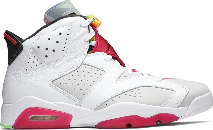 Air Jordan 6 Retro Hare Sneakers, Gray