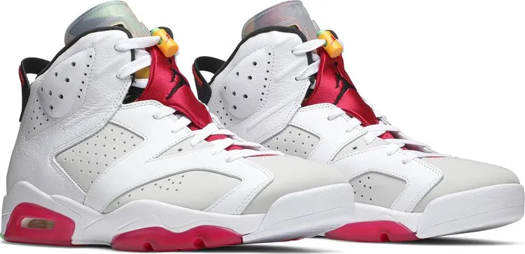 Air Jordan 6 Retro Hare Sneakers, Gray