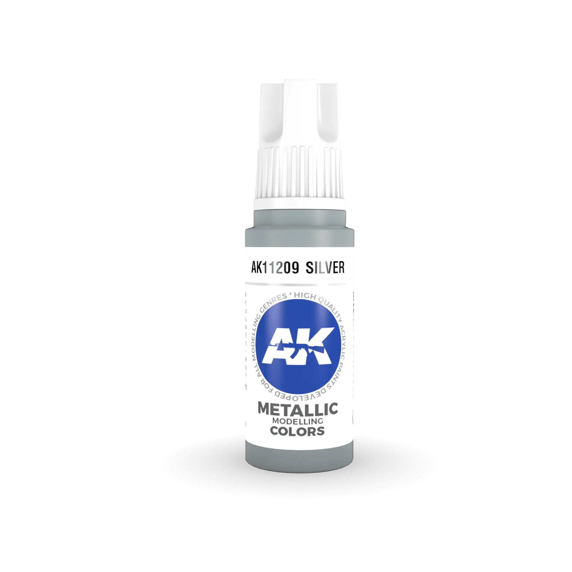 AK Interactive AK11209 3G Silver Acrylic Paint 17ml