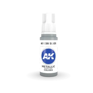 AK Interactive AK11209 3G Silver Acrylic Paint 17ml