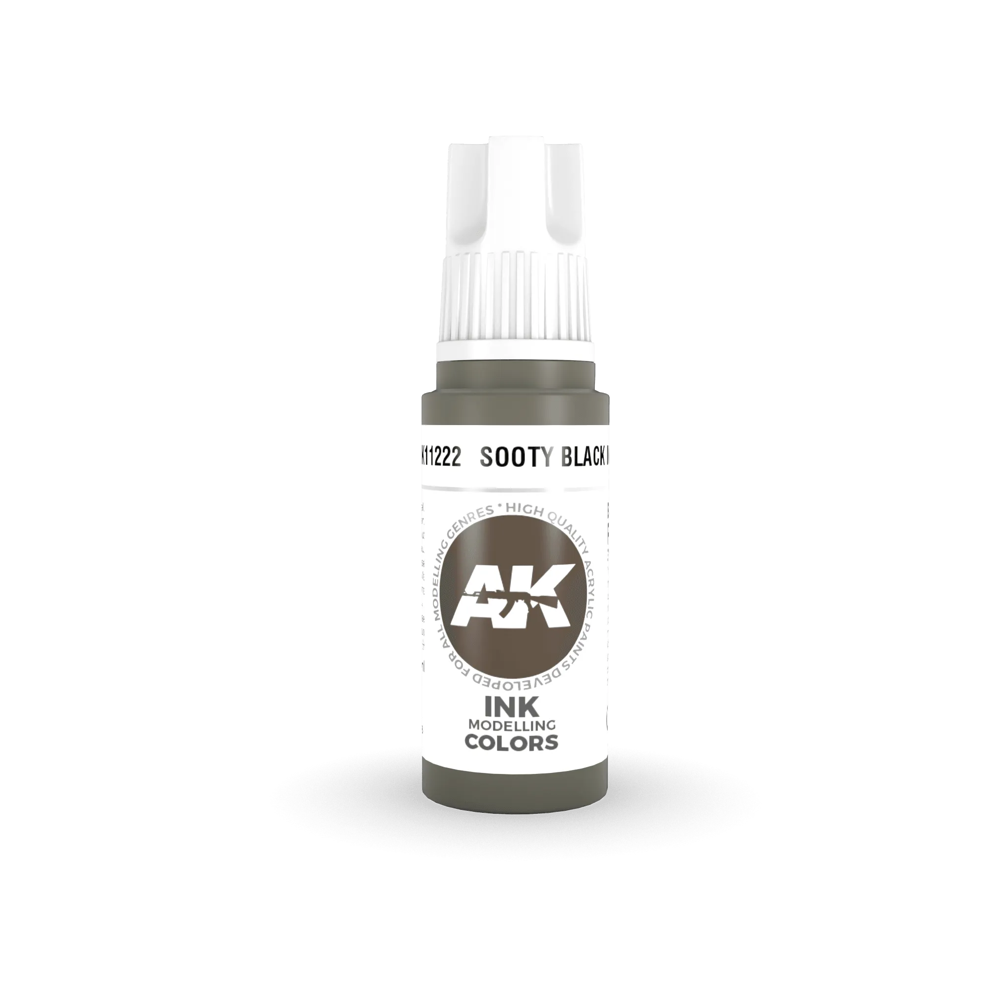 AK Interactive AK11222 3G Sooty Black Ink Acrylic Paint 17ml