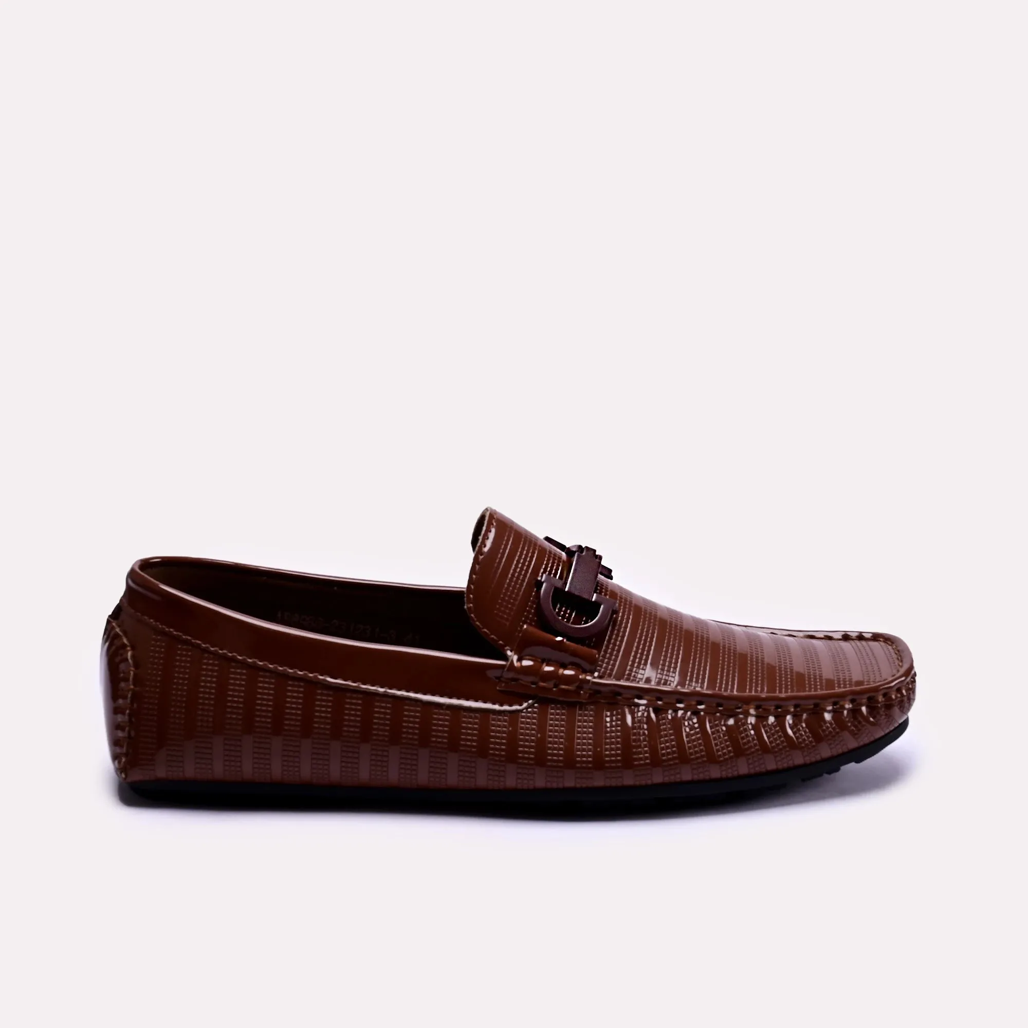 Alvin Brown Striped Loafers 0130795