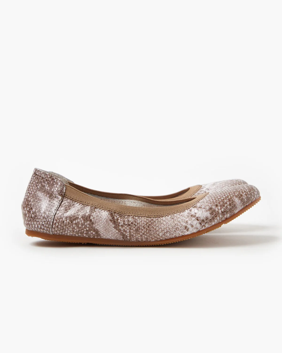 Ava Leather Ballet - Lilac Python