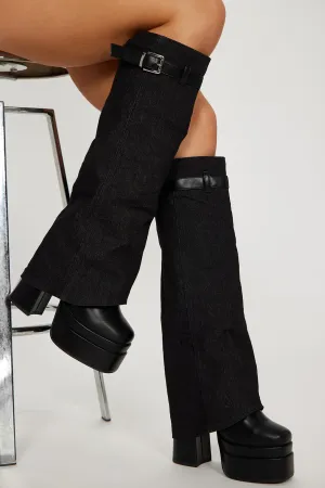 Avella Heeled Boots - Black