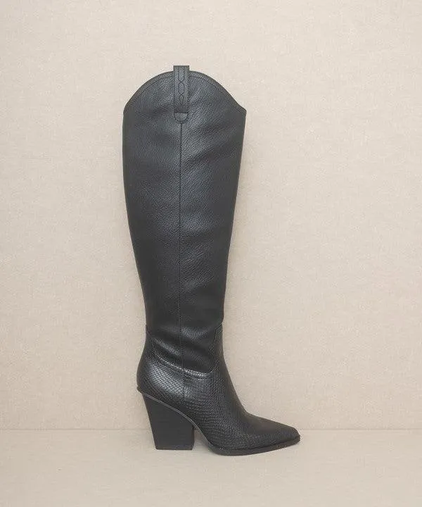 Barcelona Knee High Western Boots