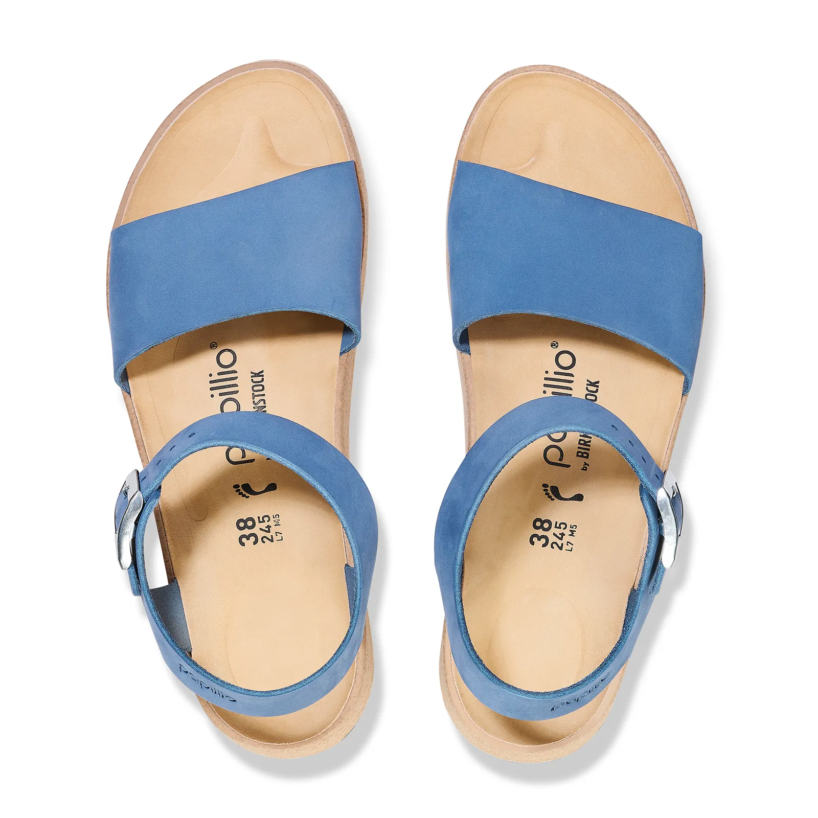 Birkenstock Glenda Wedge Sandal (Women) - Elemental Blue Nubuck