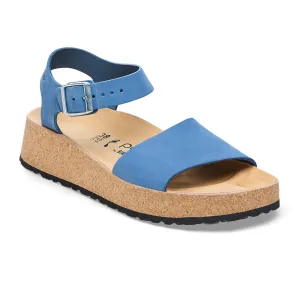 Birkenstock Glenda Wedge Sandal (Women) - Elemental Blue Nubuck