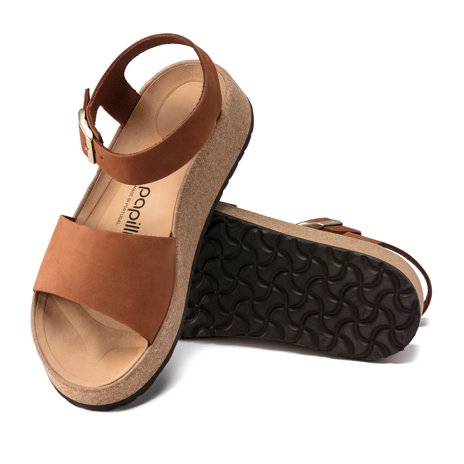 Birkenstock Glenda Wedge Sandal (Women) - Pecan Nubuck