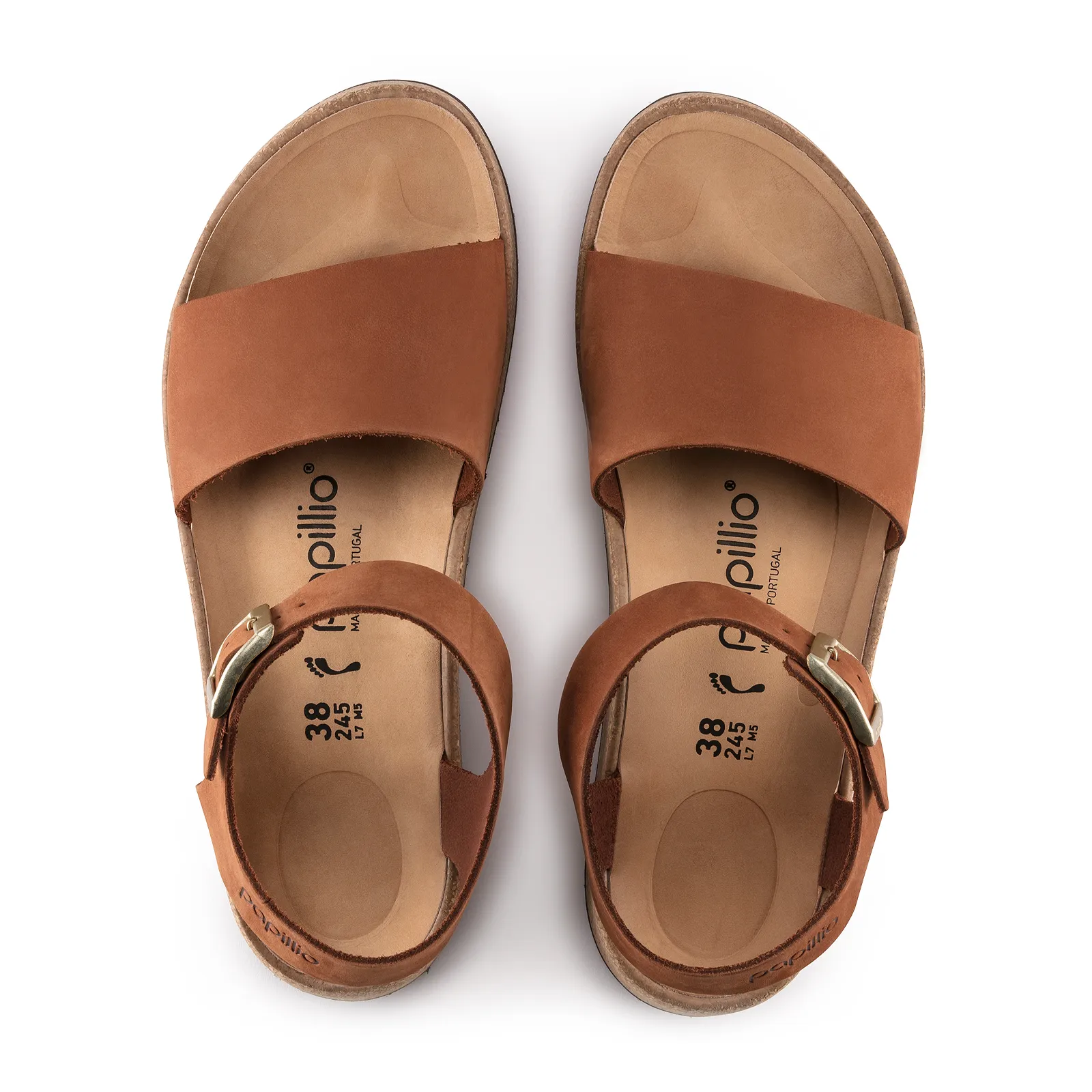 Birkenstock Glenda Wedge Sandal (Women) - Pecan Nubuck