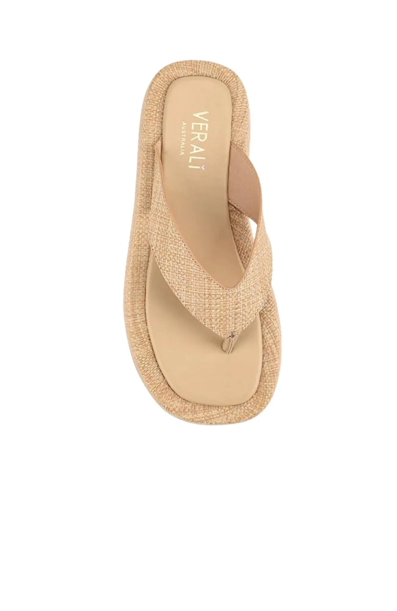 Bouncer II Flatform Thongs Natural Raffia