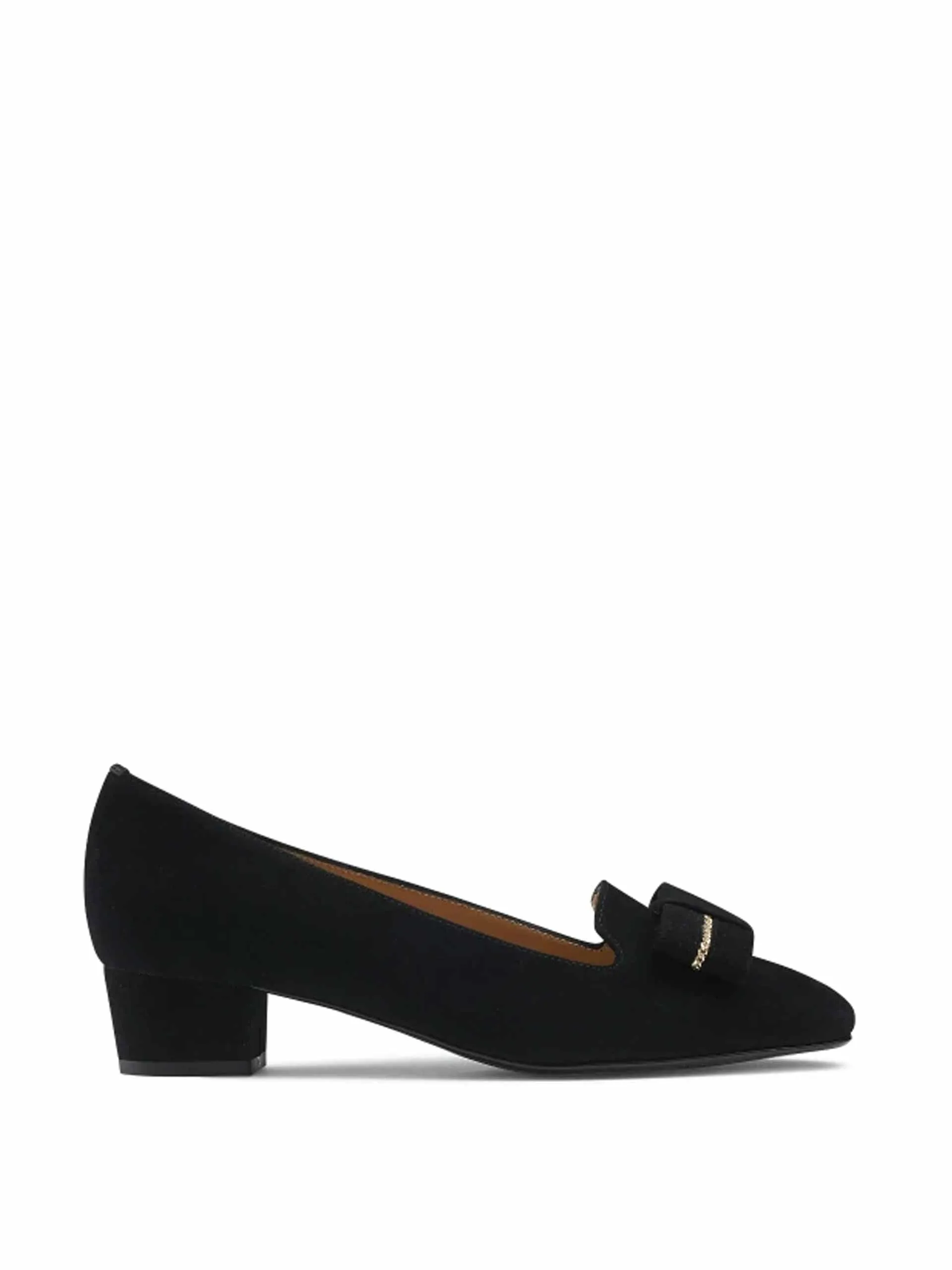 Bow trim court shoes