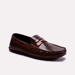 Byers Brown Glossy Loafers 0130783