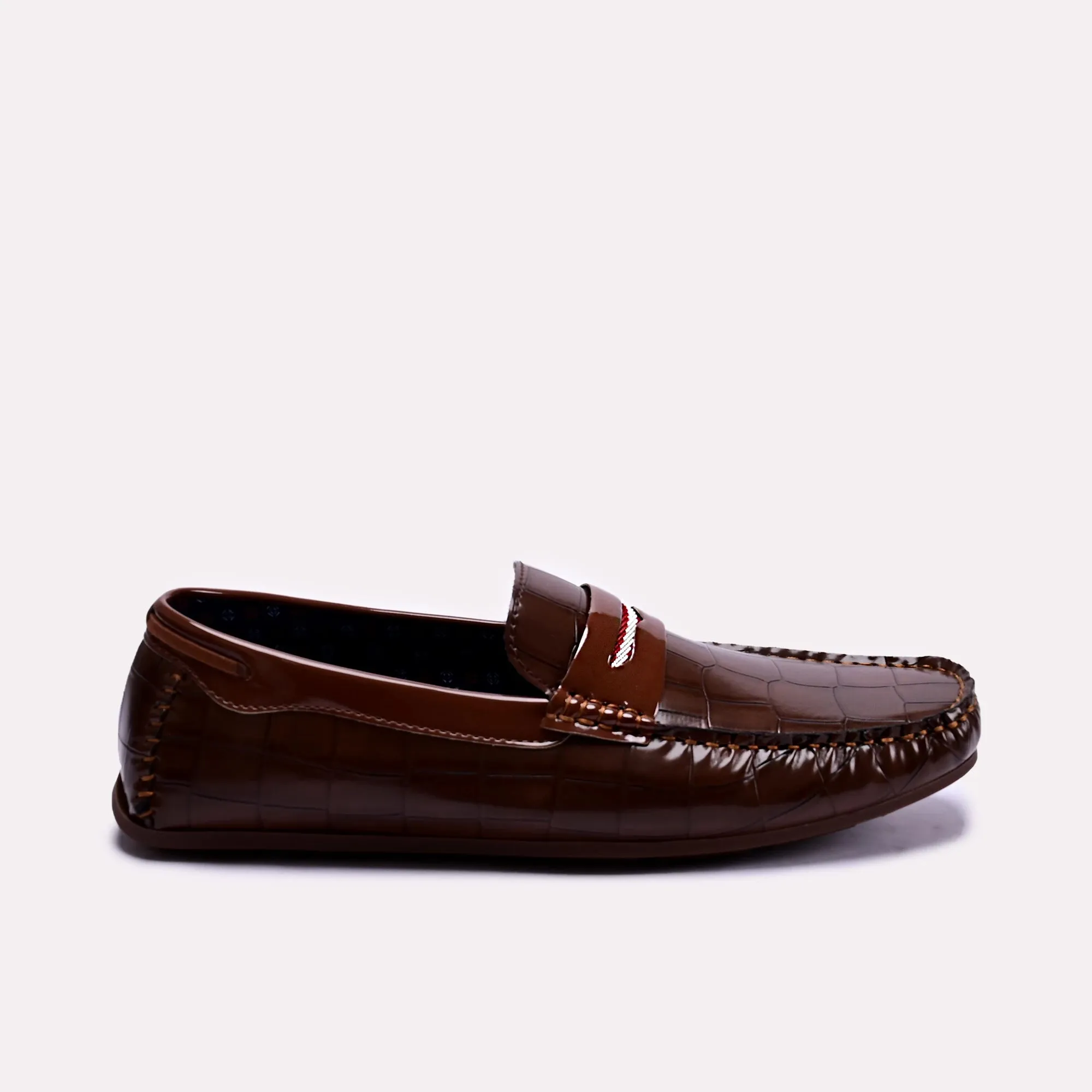 Byers Brown Glossy Loafers 0130783