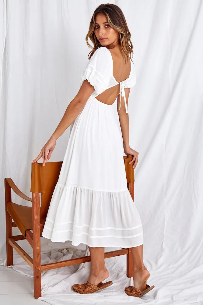 Daughter Of The Sky Midi Dress White