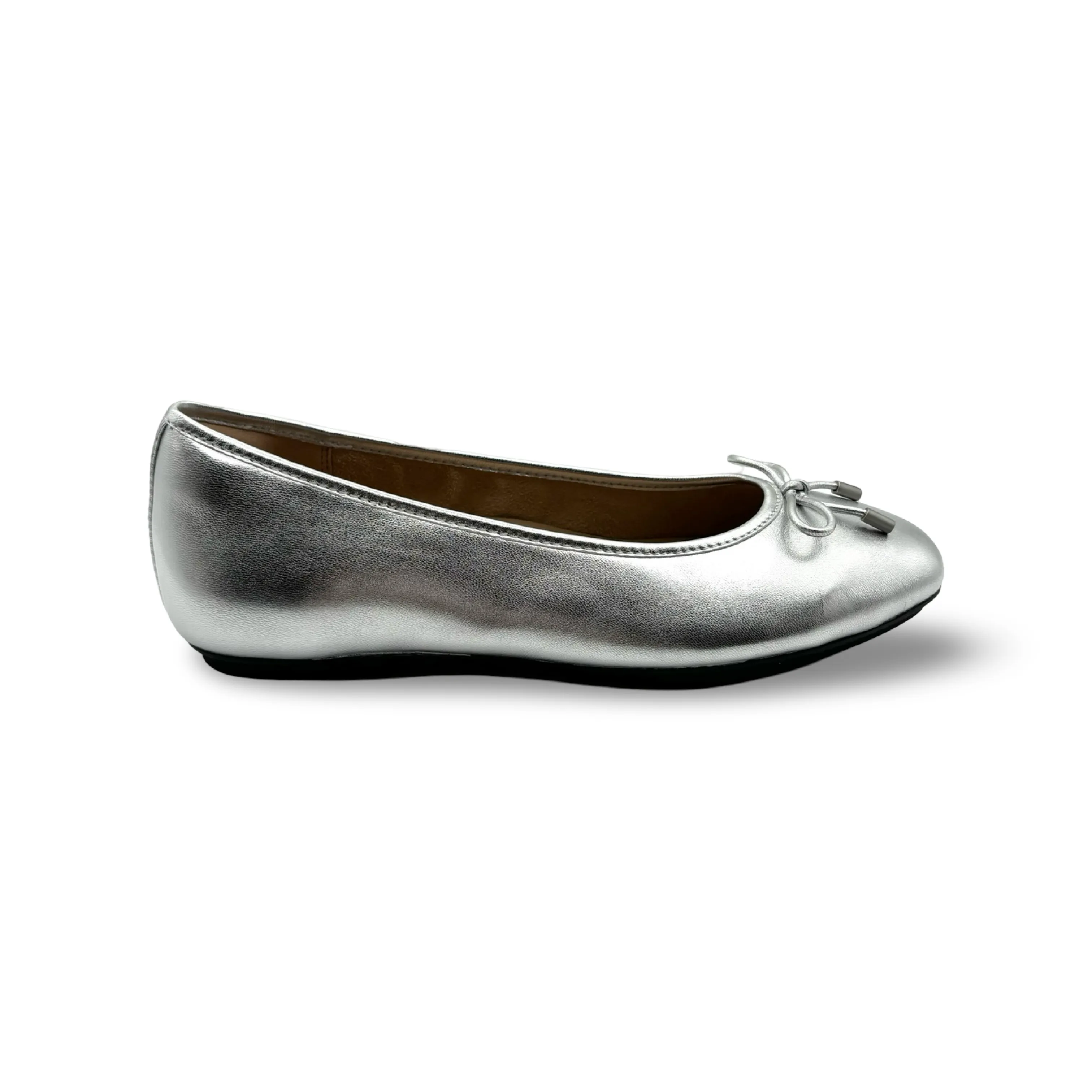 Delicato Silver Ballet Flat