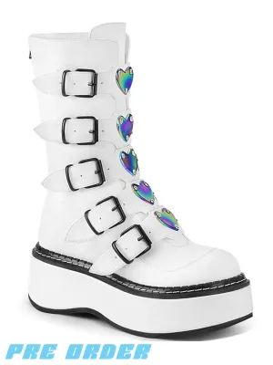 DEMONIA EMILY-330 - WHITE HOLOGRAM ✰ PRE ORDER ✰