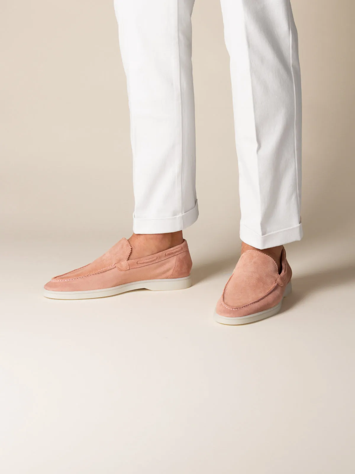 Dusty Pink Yacht Loafers