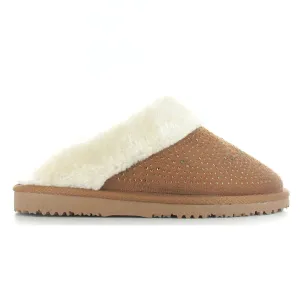 ELLA Charlotte Embellished Faux Fur Mule Slipper