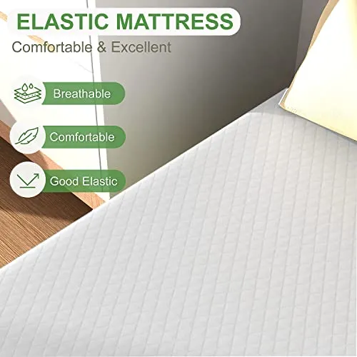 FDW 5 Inch Gel Memory Foam Mattress Medium-Firm Mattress for Pressure Relief & Cooler Sleep Mattress for Kid Adults CertiPUR-US Certified Mattress in a Box,Twin