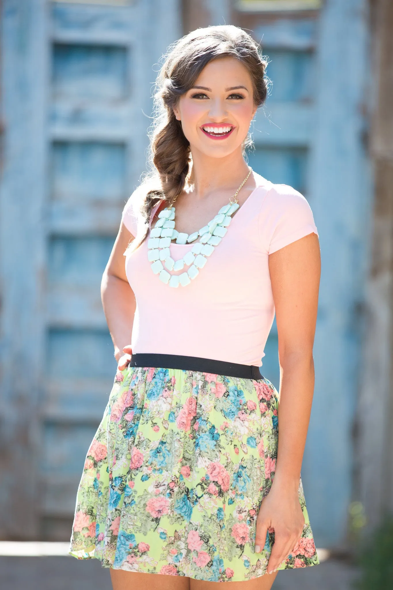 Florabundance Skirt - Lime