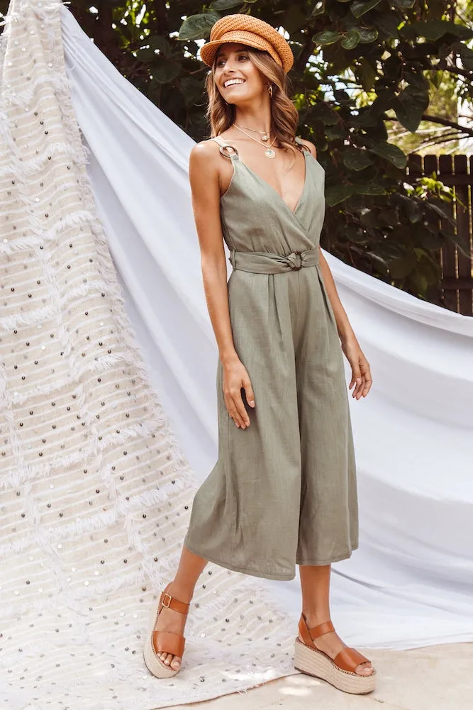 Hallie Jumpsuit Olive