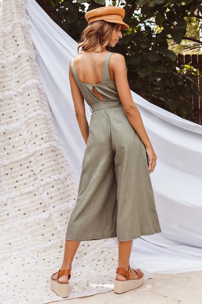 Hallie Jumpsuit Olive