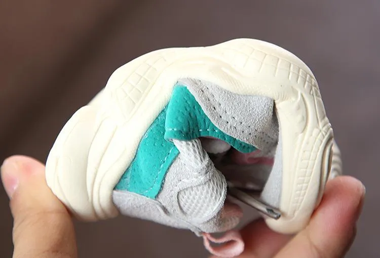 Infant Casual Running Shoes Sneaker Green Pink