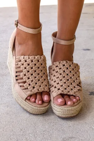 Juti Beige Wedges