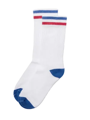 Kennedy Luxe Athletic Sock- Summer White