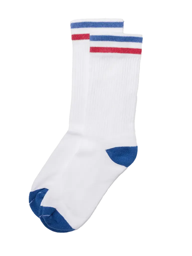 Kennedy Luxe Athletic Sock- Summer White