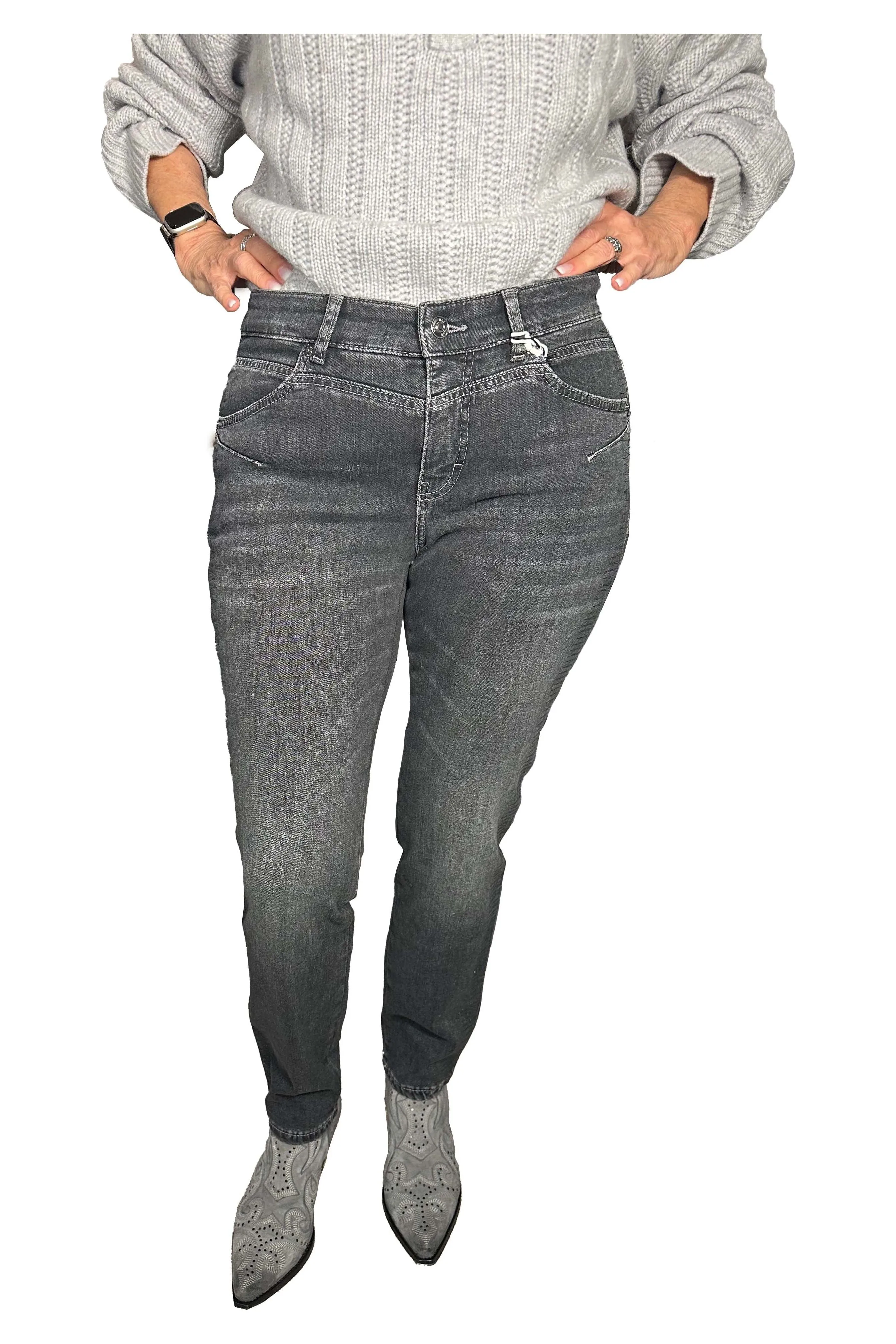 Mac Jeans Rich Slim Lurex 5757-9A-0389 | D945 Grey Basic Used