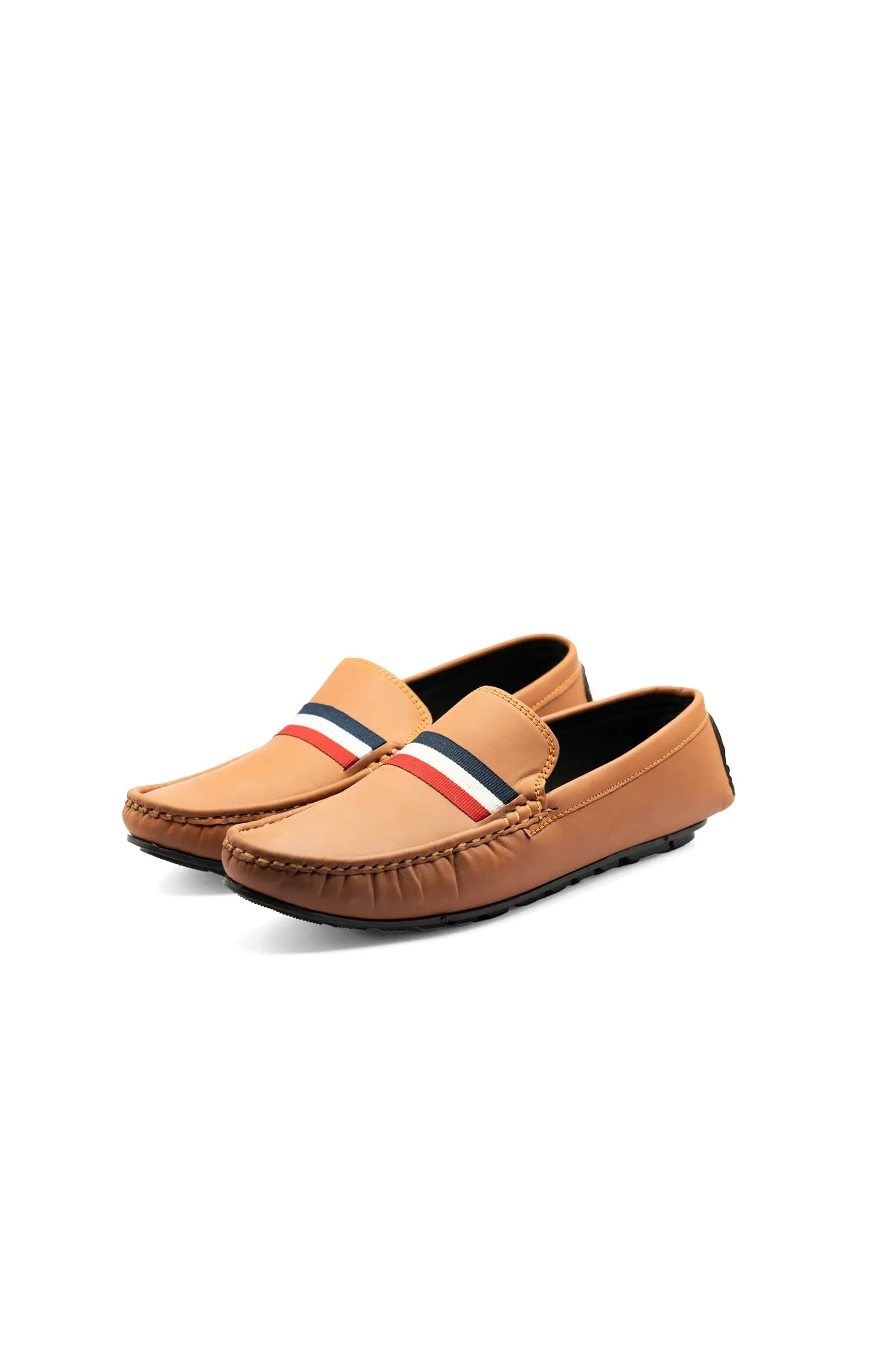 Men's Comfortable Striped Detail Loafers