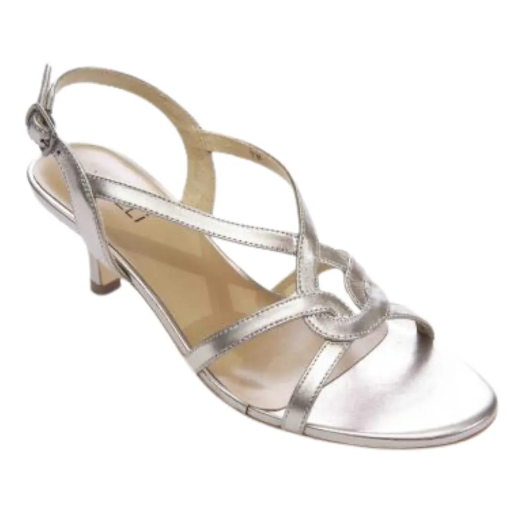 Monde Heeled Sandal - Pewter Mercury