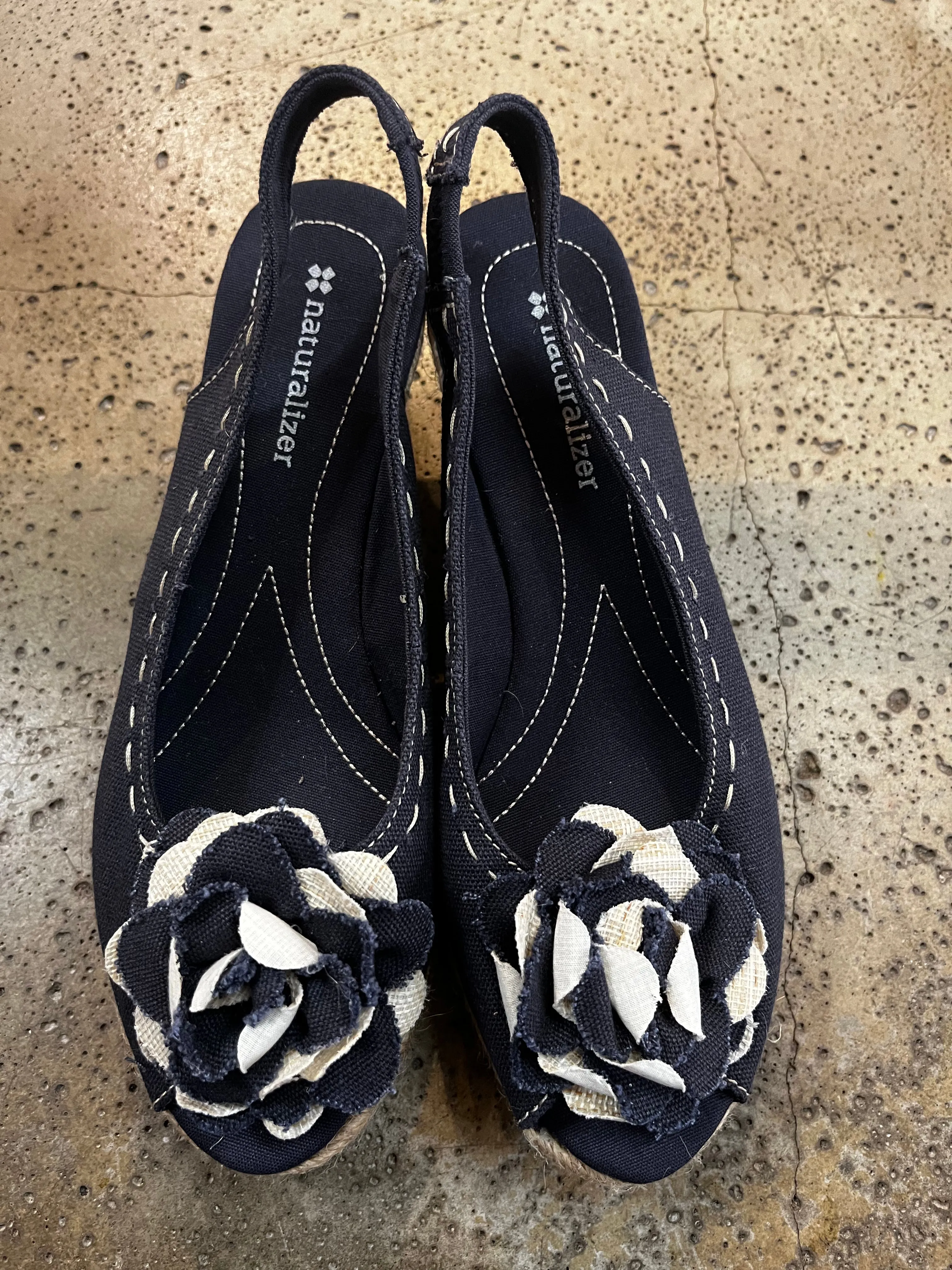 Naturalizer Navy Wedges (Size 8.5)