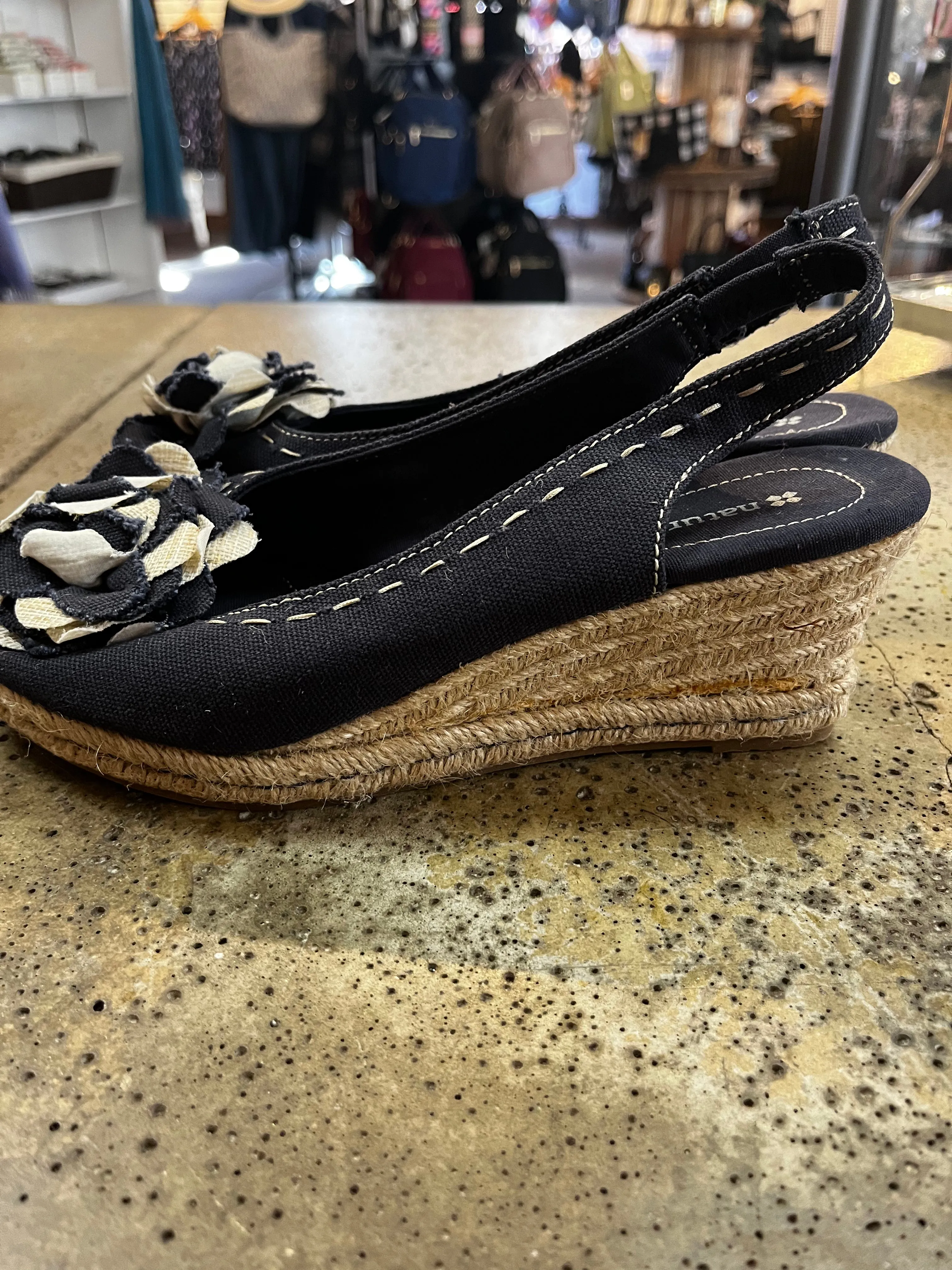 Naturalizer Navy Wedges (Size 8.5)