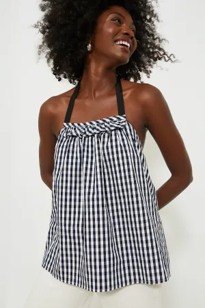 Navy Gingham Kendall Tank