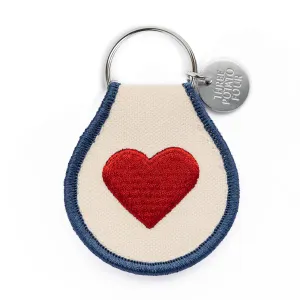 Patch Keychain - Classic Heart