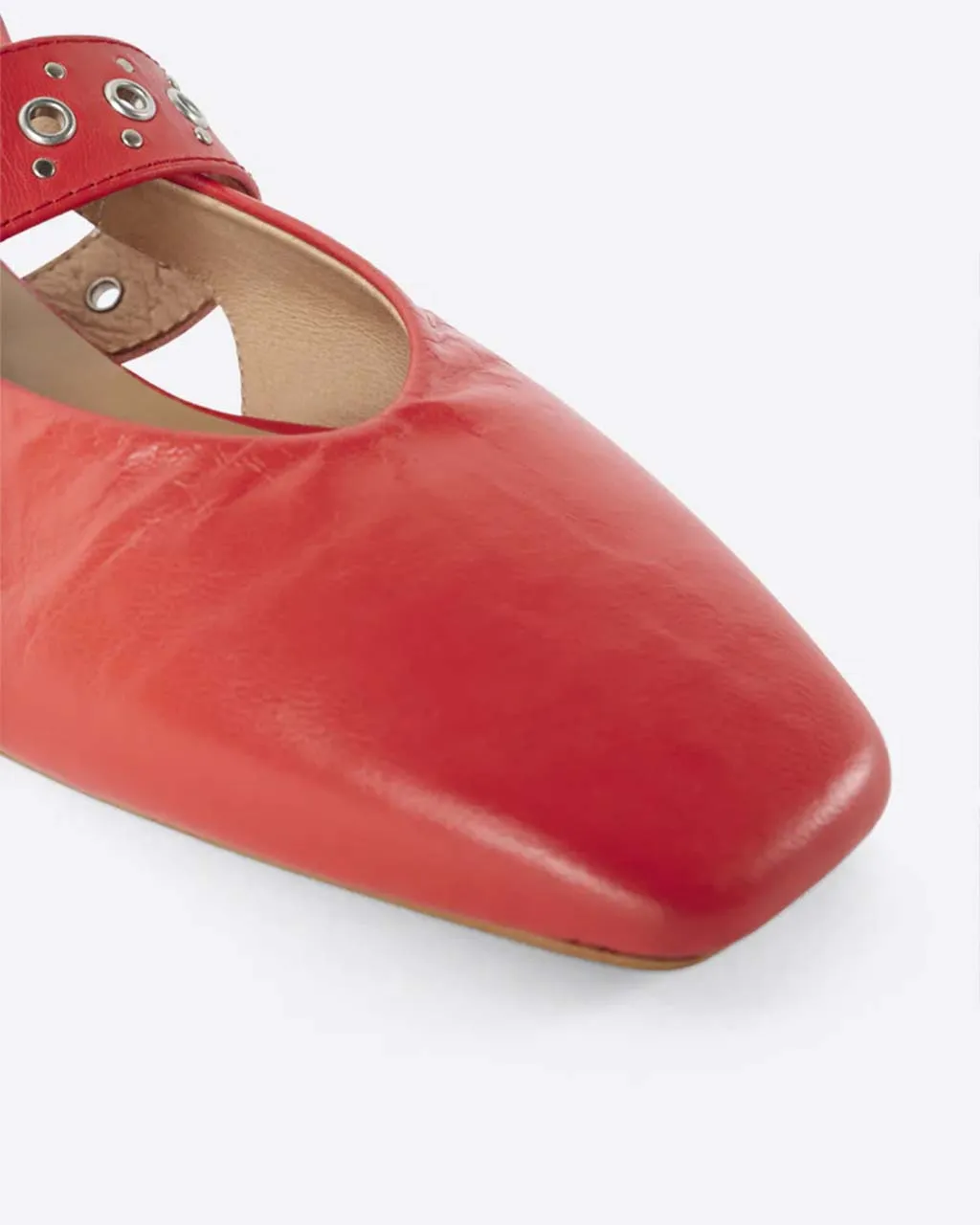 Pearl Slingback Ballet Flat - Cherry