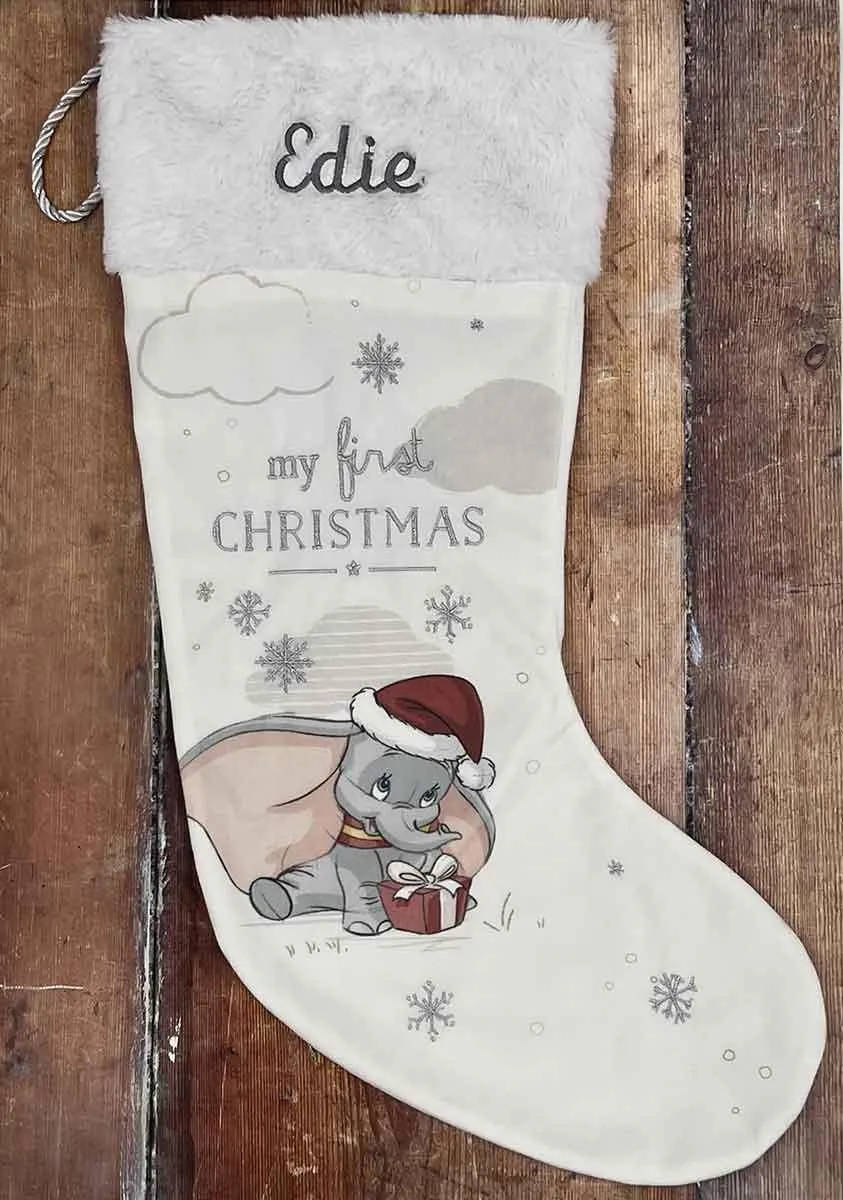 Personalised Disney Dumbo My 1st Christmas Stocking