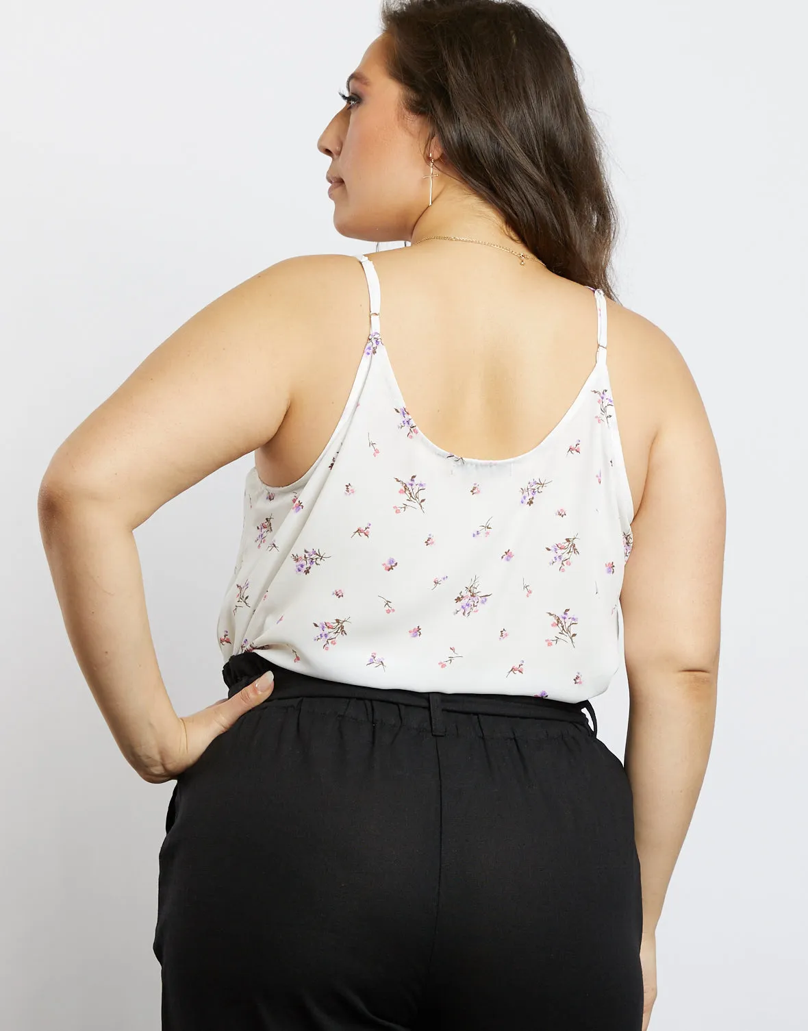 Plus Size All You Need Is Floral Tank Top