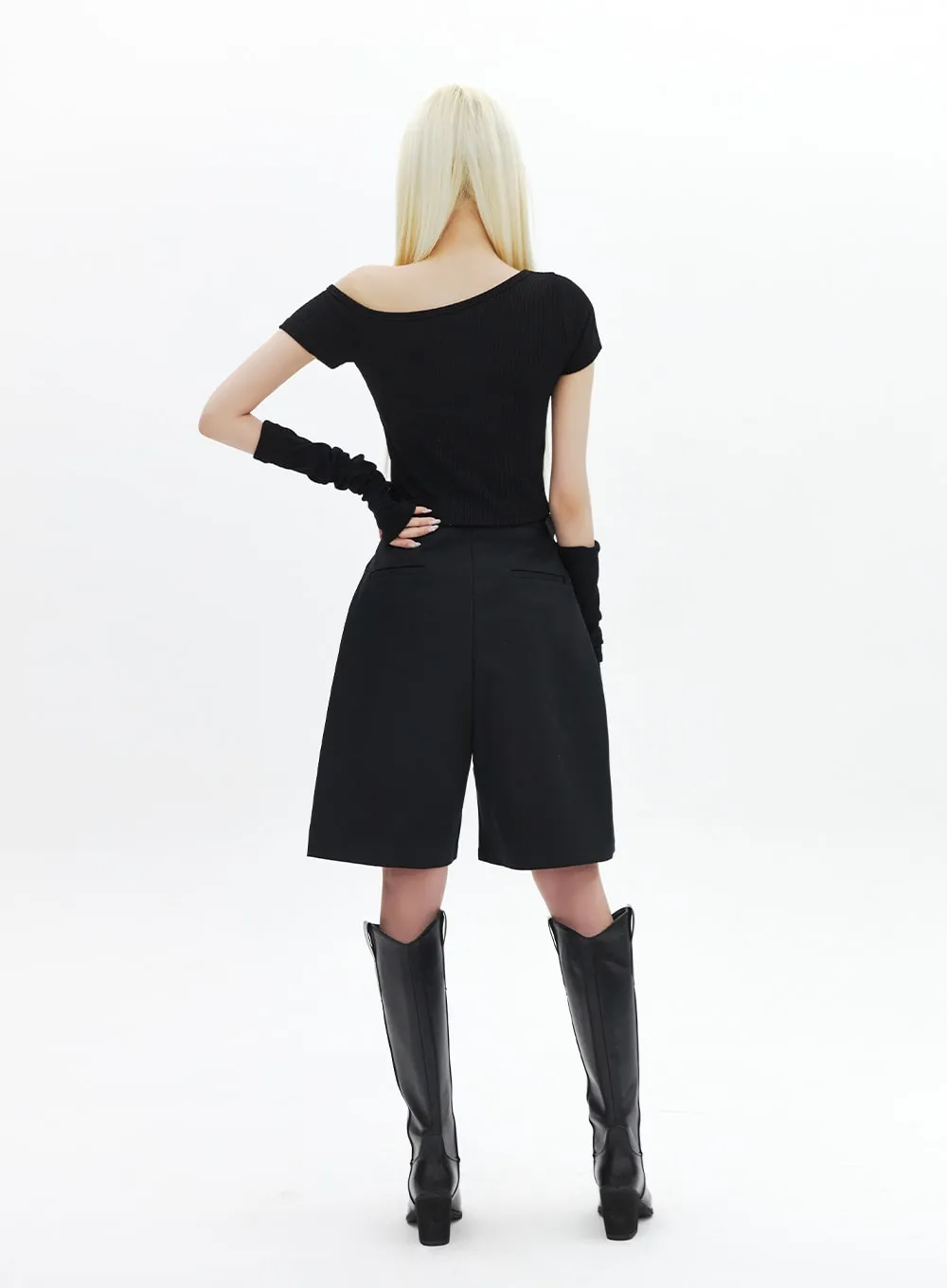 Pointed Toe Knee High Boots BA313