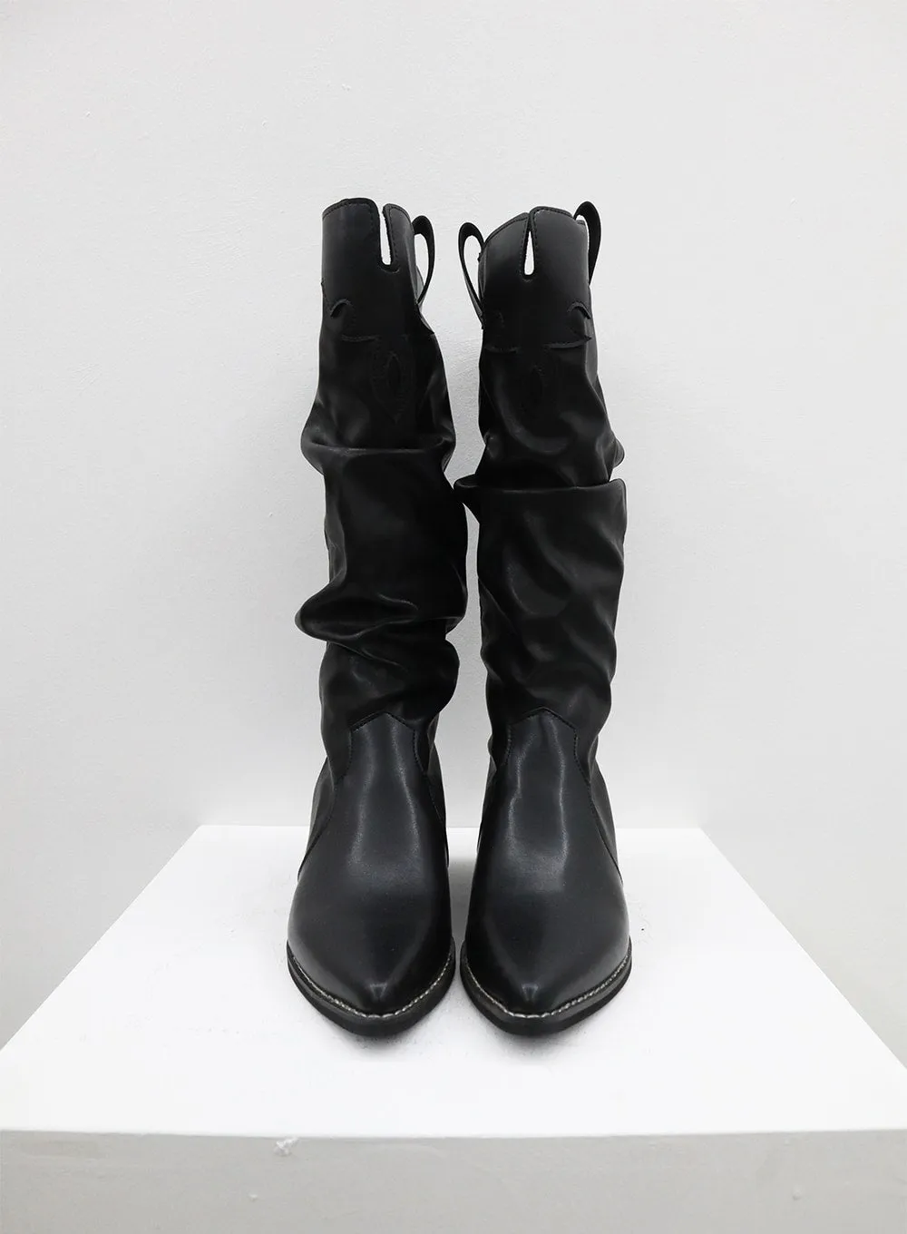 Pointed Toe Knee High Boots CF322