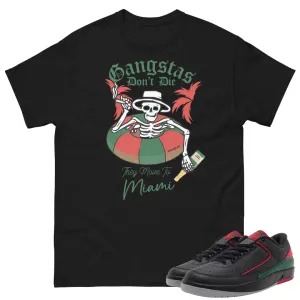 Retro 2 Low Christmas Gucci "Gangstas Dont Die" Shirt