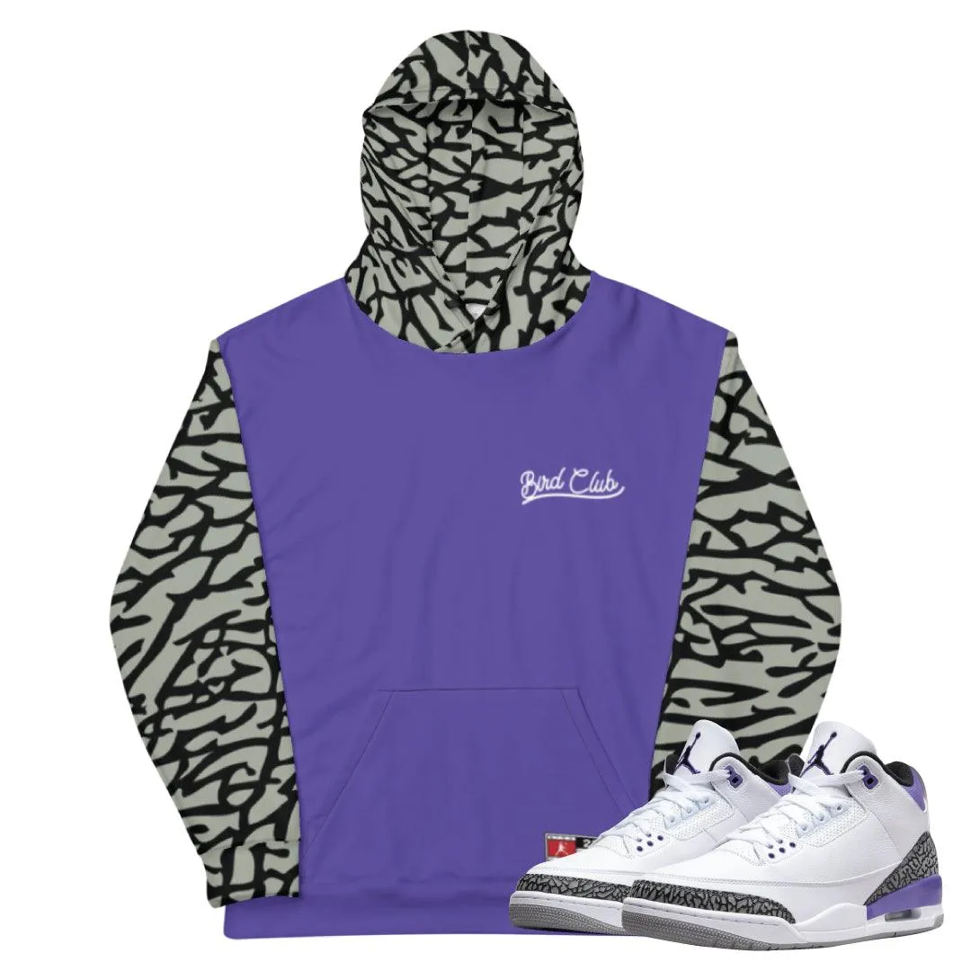 Retro 3 Dark Iris Hoodie