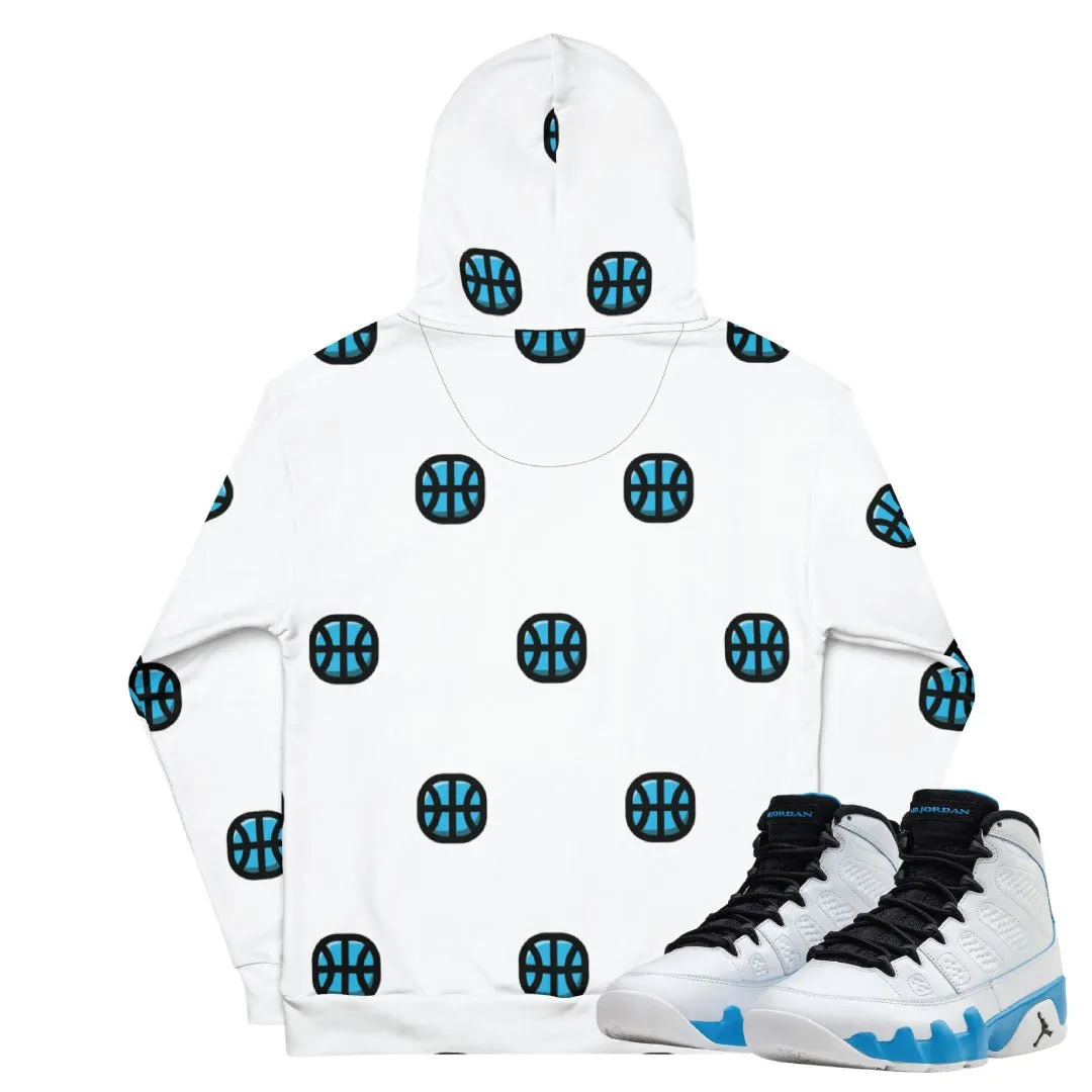 Retro 9 Powder Blue They Shootin' Hoodie