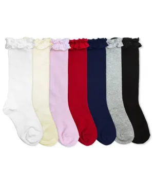 Ruffle knee high sock 1658