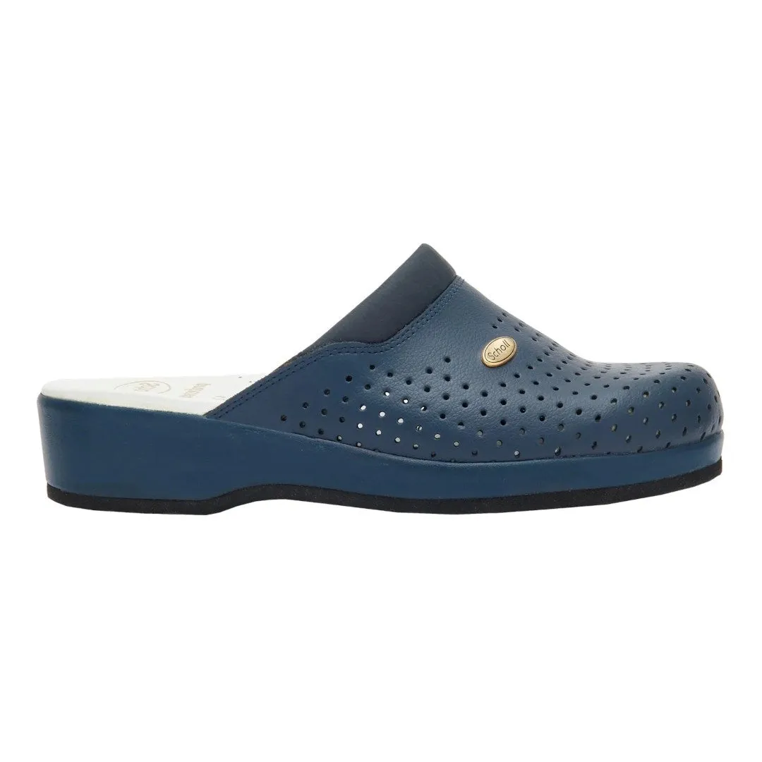 Scholl Clog Backguard - Unisex Clogs Navy Blue, Size 42