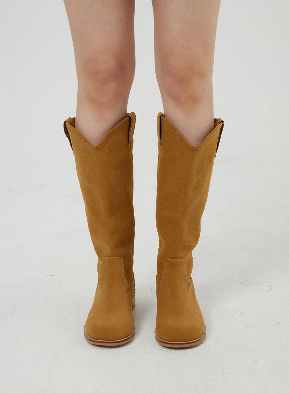 Suede Knee High Boots OF316