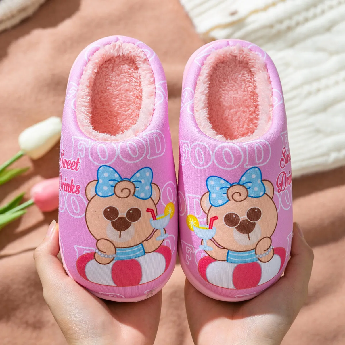 Teddy Bear Slippers for Children